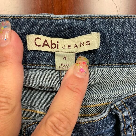 CAbi Lou Lou Straight Leg Jeans style 334 sz 4 EUC - Picture 4 of 7